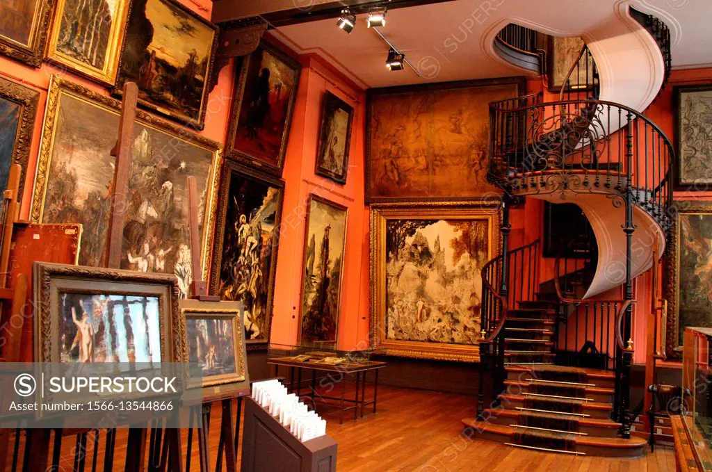 Museum of the french painter Gustave Moreau (1826-1898), Paris, Ile de France