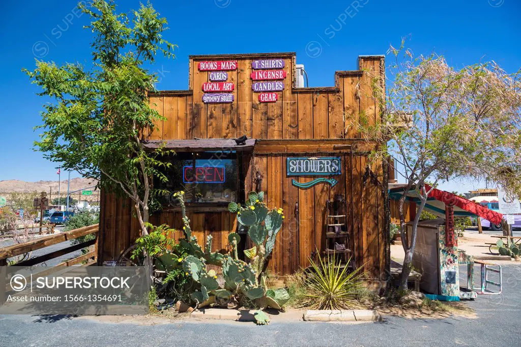 General store in the town of Joshua Tree, California, USA