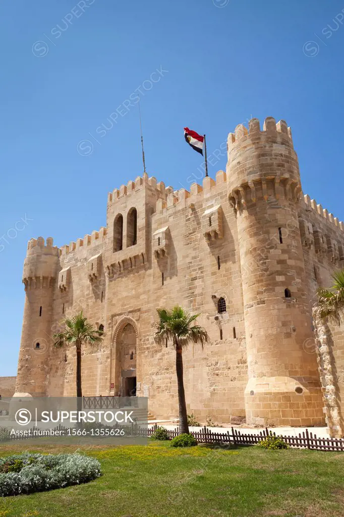 Citadel of Qaitbay, also known as Fort of Qaitbay, Alexandria, Egypt.