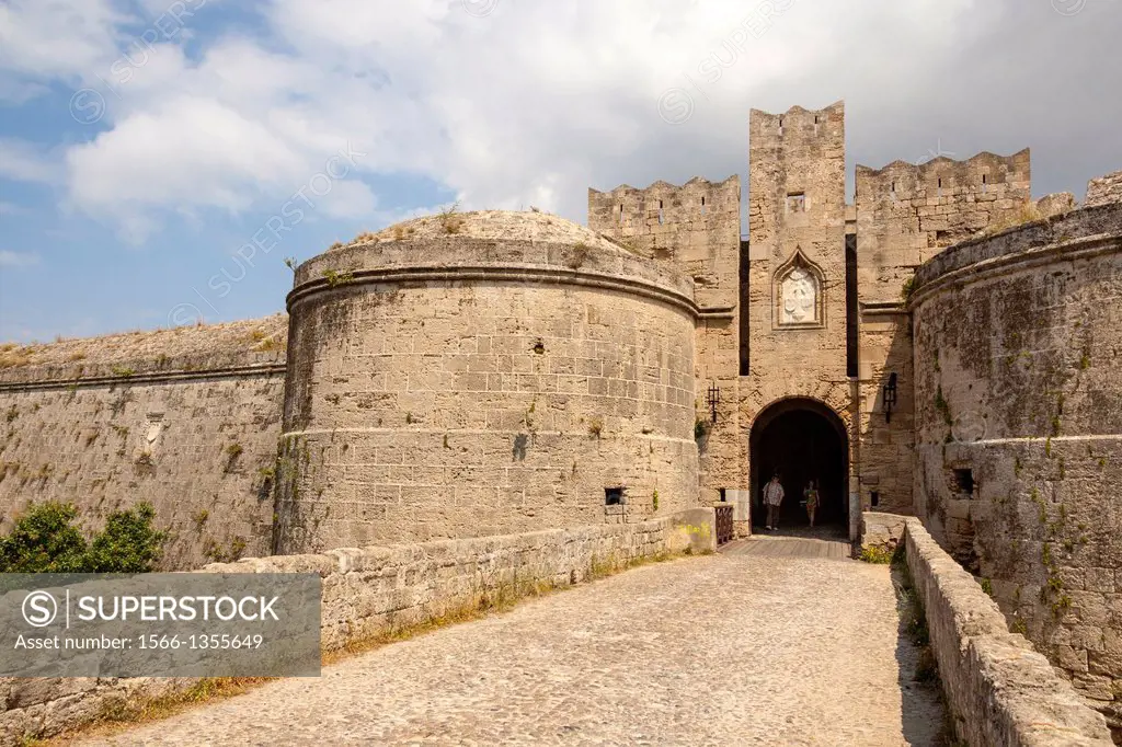 D'Amboise Gate, Rhodes old town, Rhodes, Greece.