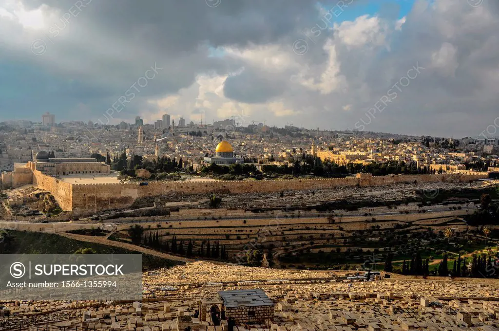 Israel Jerusalem Mount of Olives View from.