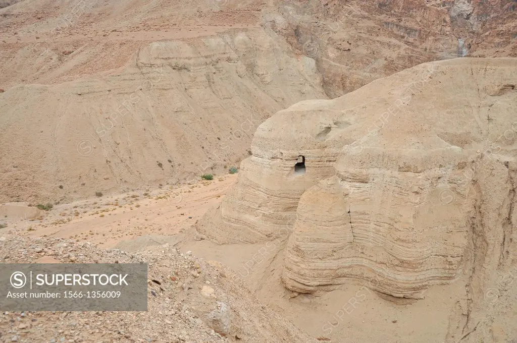 Israel Qumran site of discovery of Dead Sea Scrolls.