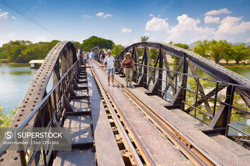 Thailand - Kanchanaburi, Bridge over the river Kwai