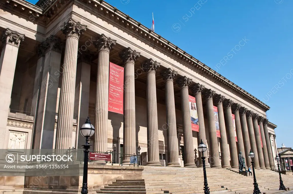St George's Hall, Liverpool, UK.