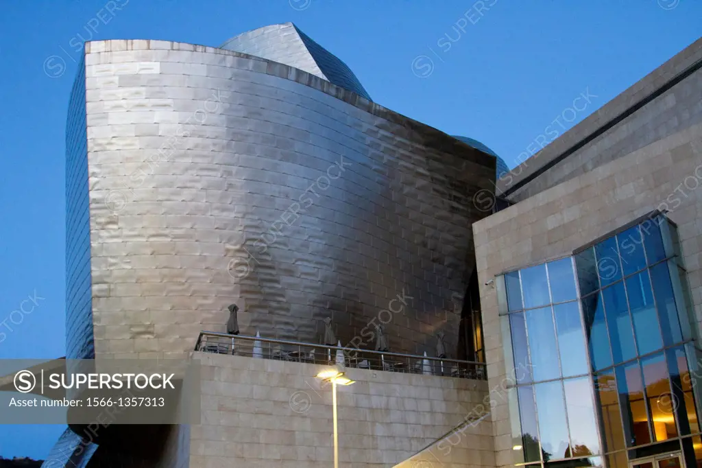Guggenheim building in Bilbao (Spain).