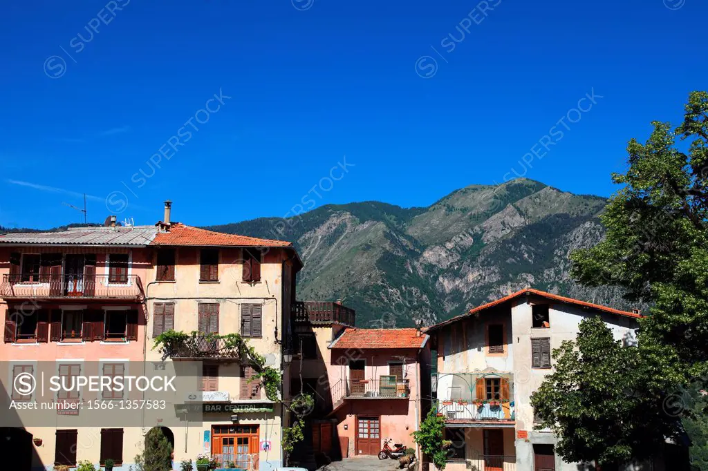 The picturesque perched village of Belvédère in the backcountry of the Alpes-Maritimes, Provence-Alpes-Côte d´Azur, France