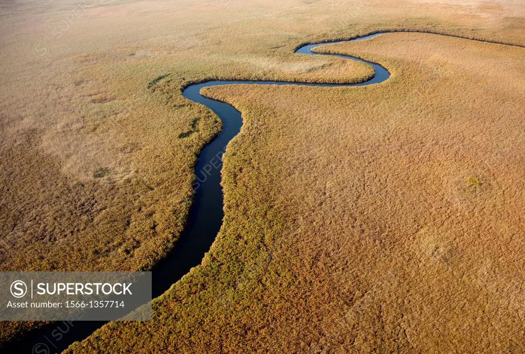 Aerial View of the Okavango Delta, Botswana.1015