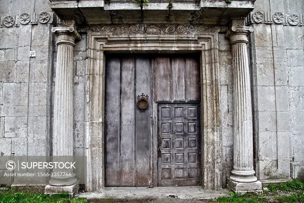 San Salvador de Cornellana Monastery, main Entrance, Asturias, Spain.1015