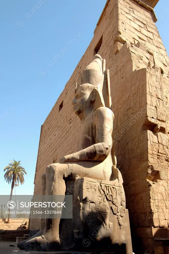 Statue Ramesses II, Luxor Temple Complex, Luxor (Thebes), Egypt, Africa.1015