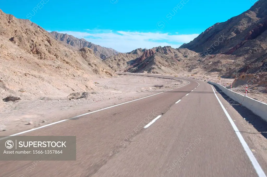 roadway Sharm el-Sheikh to Dahab, Sinai Peninsula, Egypt.1015