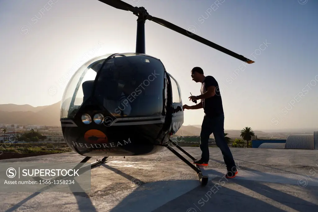 Helicopter for Sightseeing Flight over Tenerife, Tenerife, Canary Islands, Spain.