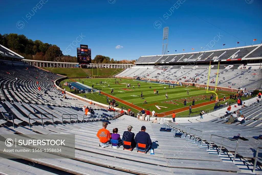 Oct 15, 2011; Charlottesville VA, USA; General view of Scott Stadium before the game between the Virginia Cavaliers and the Georgia Tech Yellow Jacket...