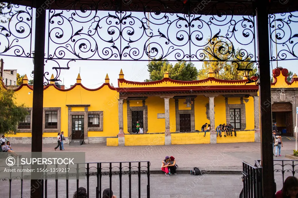 Casa De Cortes, Casa Municipal, Plaza Hidalgo, Coyoacan, Mexico City, Mexico.