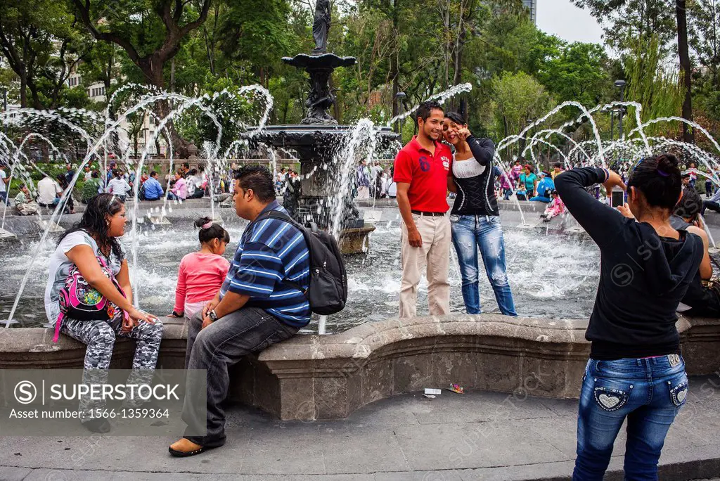 Alameda Central park, Mexico City, Mexico.