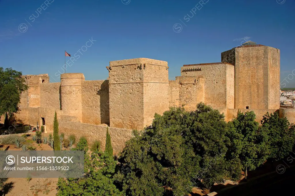 Santiago Castle -15th century, Sanlucar de Barrameda, Cadiz-province, Region of Andalusia, Spain, Europe.