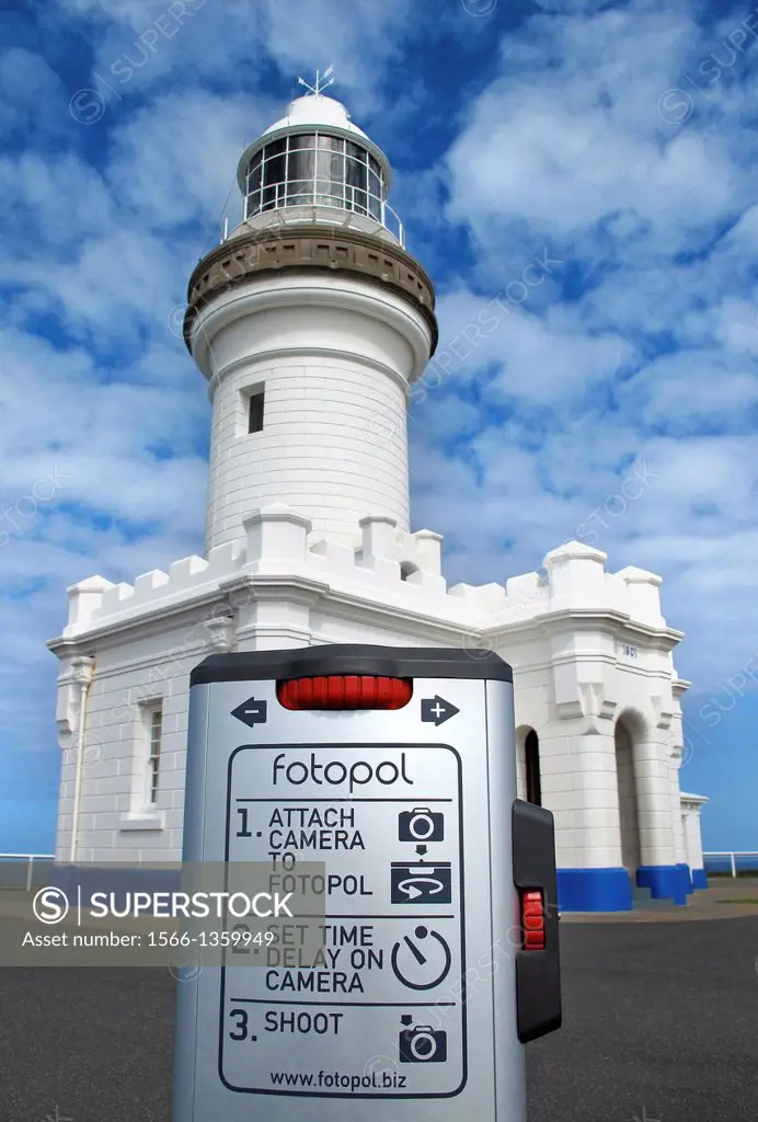 Fotopol for taking self portraits at Cape Byron Lighthouse, Byron Bay, NSW, Australia.