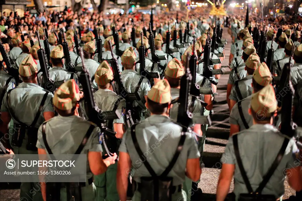 Soldiers at the Holy Week procession, Málaga, Spain