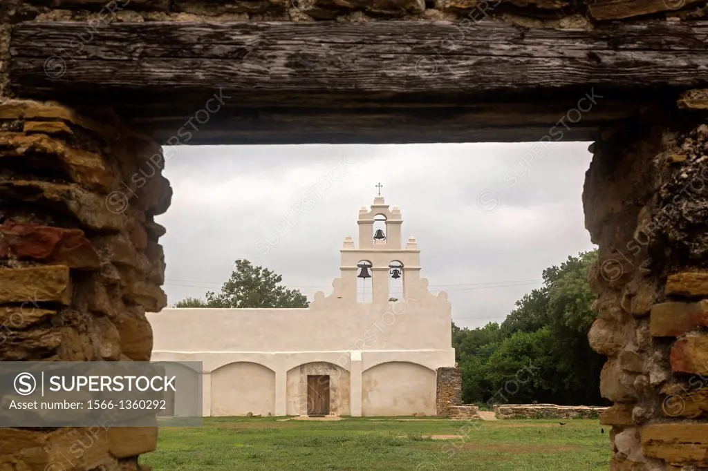 San Antonio, Texas - Mission San Juan Capistrano in San Antonio Missions National Historical Park. It is one of a chain of Franciscan missions establi...