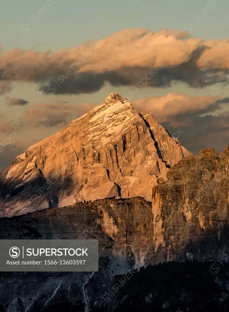 Antelao Mount, Dolomites, Veneto, Italy. Antelao Mount.
