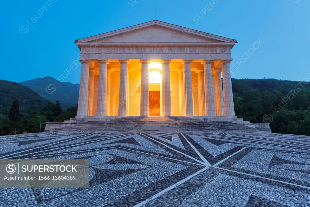 Europe, Italy, Veneto, Possagno, Treviso. The Temple of Antonio Canova.