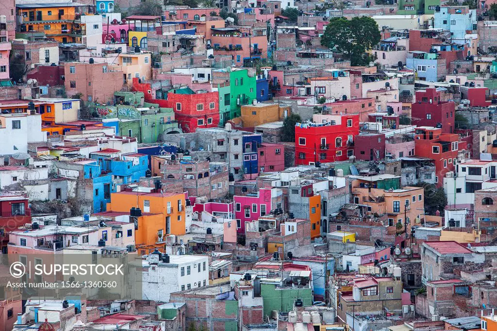 View of Guanajuato, state Guanajuato, Mexico.