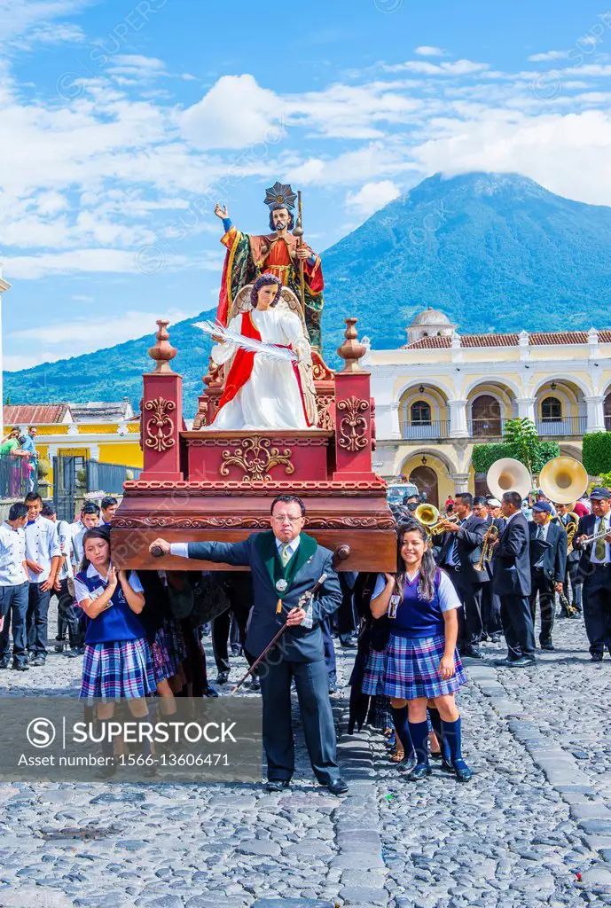The Patron Saint of Antigua annual procession in Antigua Guatemala. Every year Antigua. . s turn to honor its own Patron Saint James.