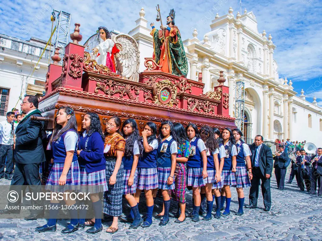 The Patron Saint of Antigua annual procession in Antigua Guatemala. Every year Antigua. . s turn to honor its own Patron Saint James.
