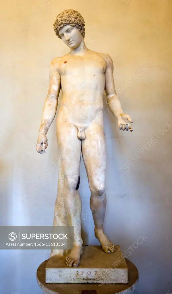 Statue of Capitoline Antinous† in Capitoline Museum in Rome.