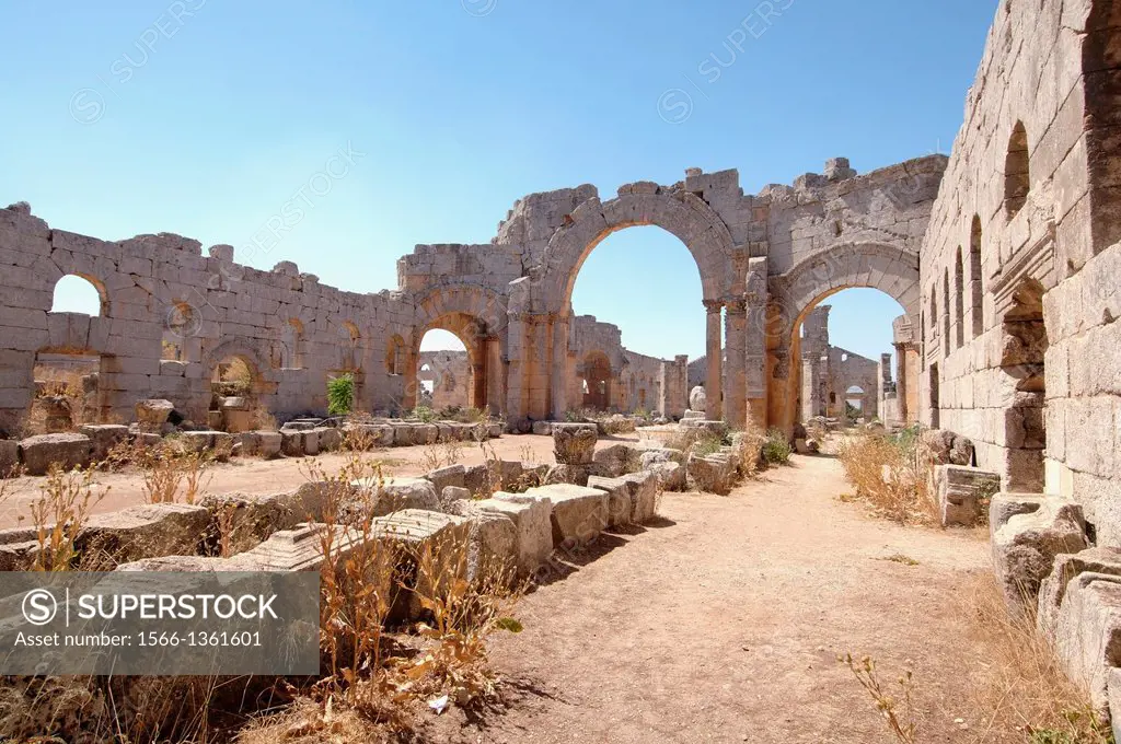 Ruins of the Church of Saint Simeon Stylites, Syria.