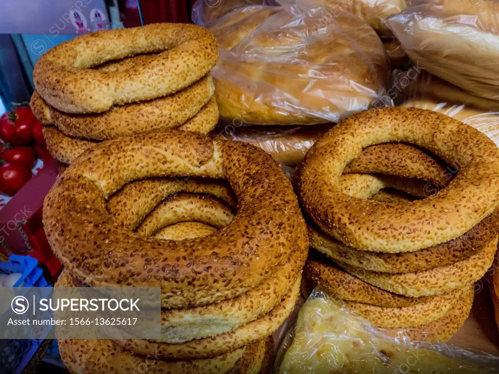 Turkey, Food- ""Simit"" bread.