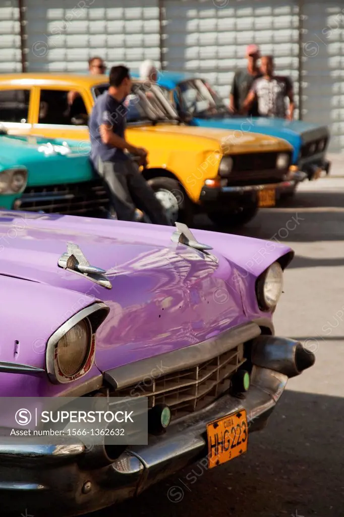 Antique cars, Havana, Cuba, Central America.