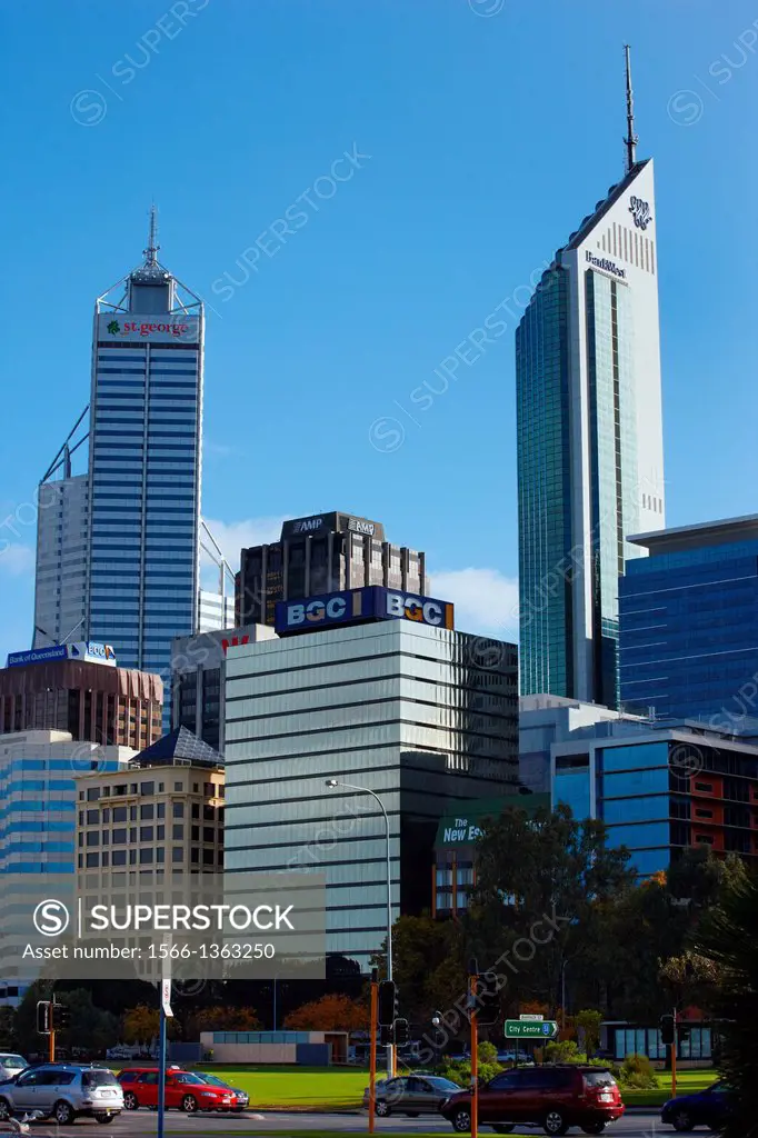 Perth Skyline, Western Australia.