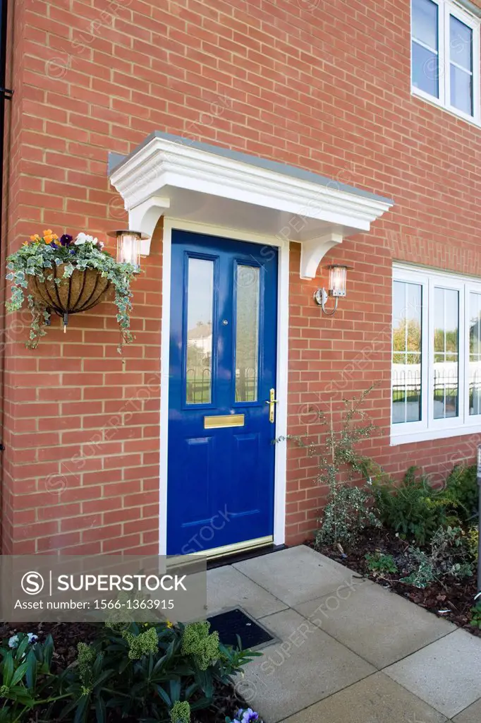 Front door detail of an English House.