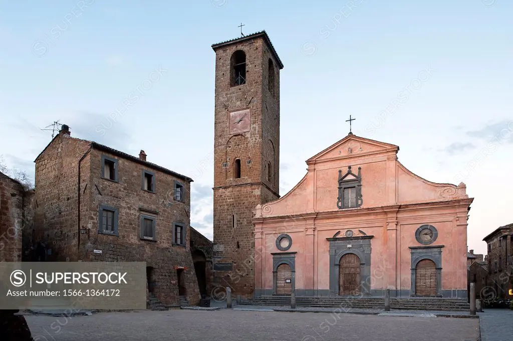 Civita di Bagnoregio. San Donato Church. Viterbo district, Lazio, Italy.