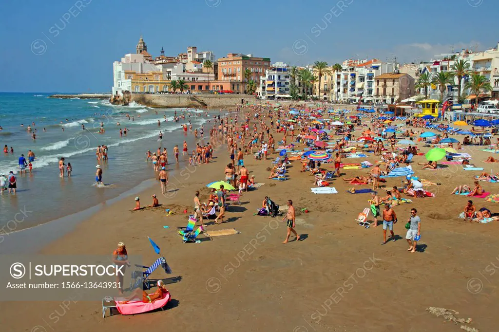 Beach, Sitges, Catalonia, Spain