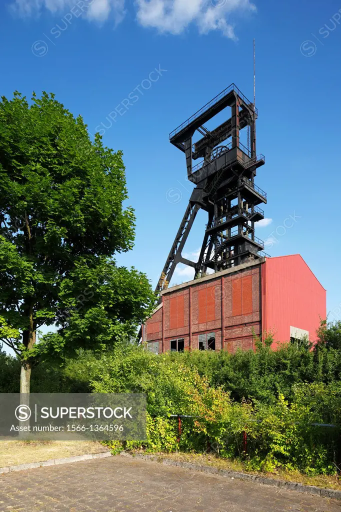 Germany, Bochum, Ruhr area, Westphalia, North Rhine-Westphalia, NRW, Bochum-Wattenscheid, colliery Holland, former coal mine, shaft tower, IBA project...
