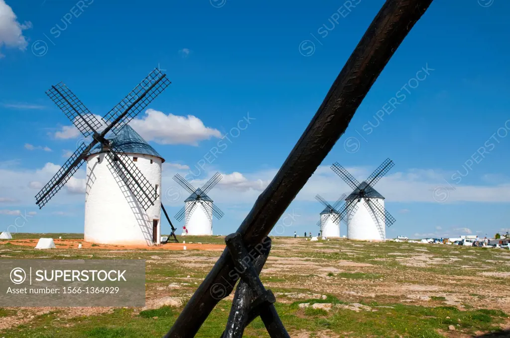 Windmills. Campo de Criptana, Ciudad Real province, Castilla La Mancha, Spain.