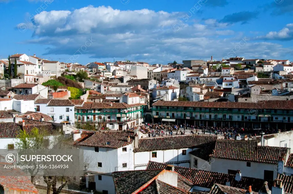 Overview. Chinchon, Madrid province, Spain.
