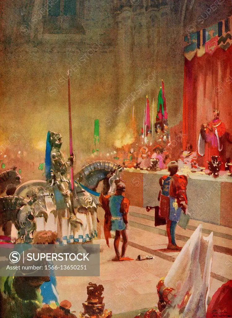 The King's Champion, mounted and in full armour, he challenged any who might deny the King's right to the throne during the coronation ceremony. From ...