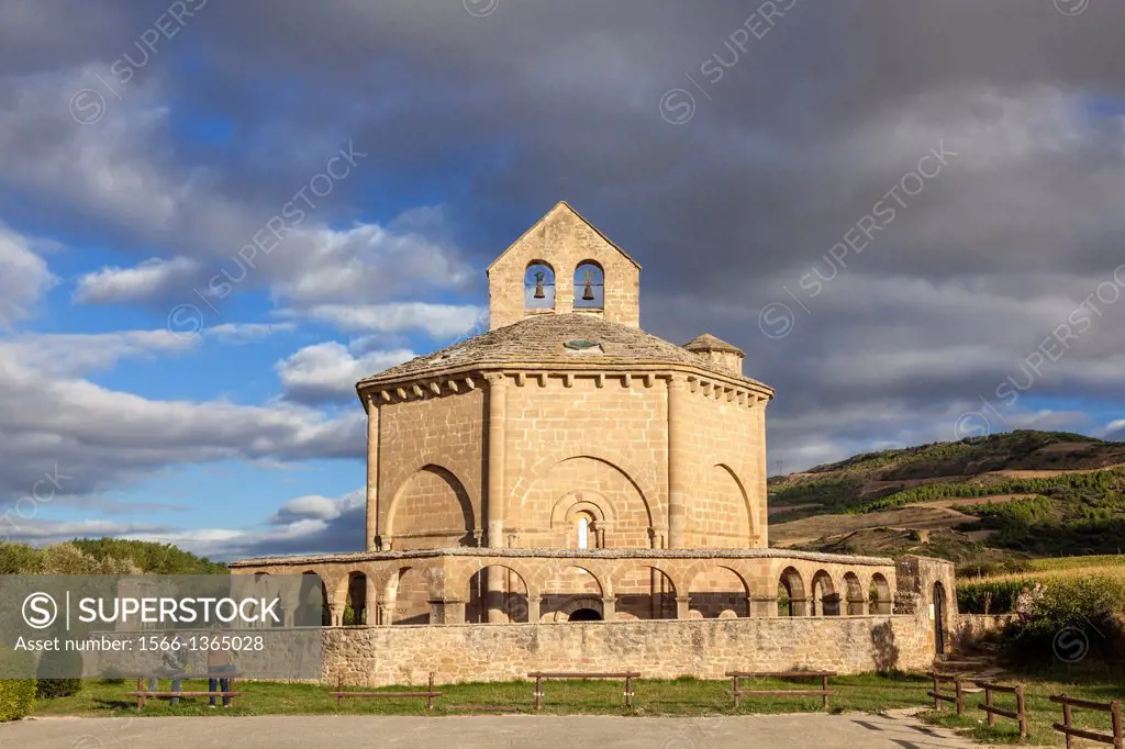 The curious Church of Santa Marí­a de Eunate in Muruzábal, Navarra, Spain.