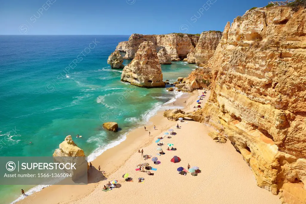 Praia da Marinha Beach, Algarve, Portugal.
