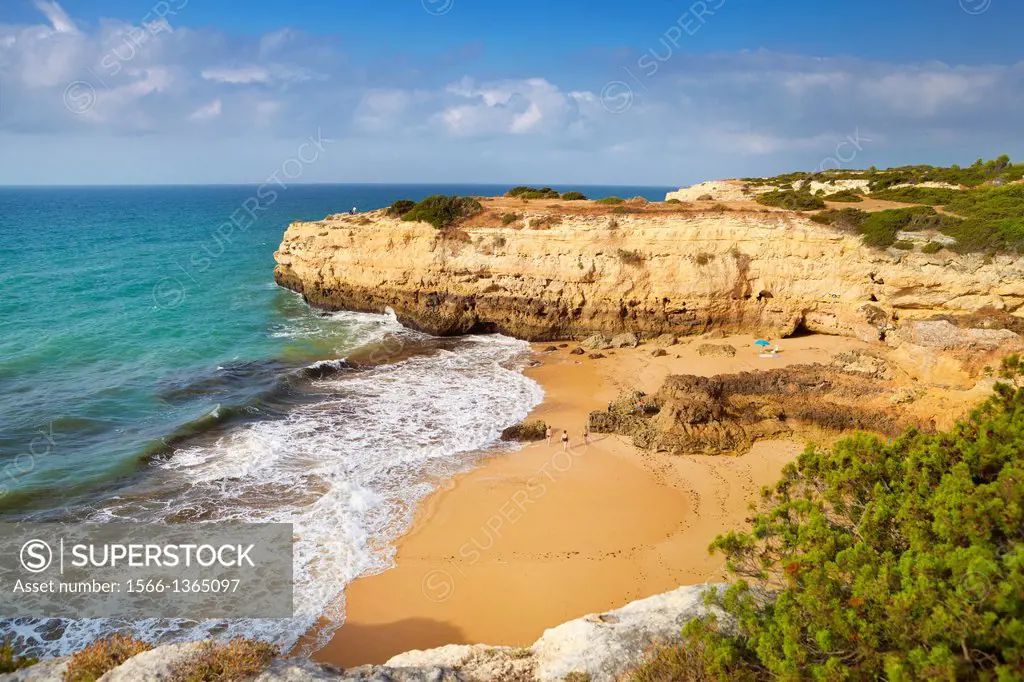Albandeira Beach near Armaco de Pera, Algarve, Portugal.