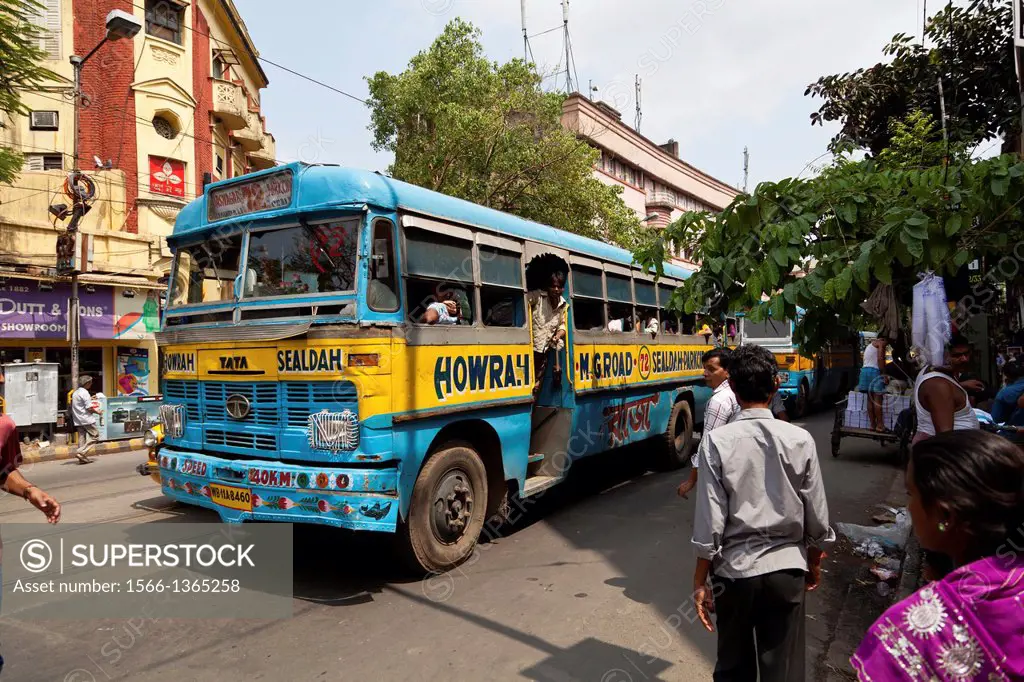 Bus in Kolkata, India.