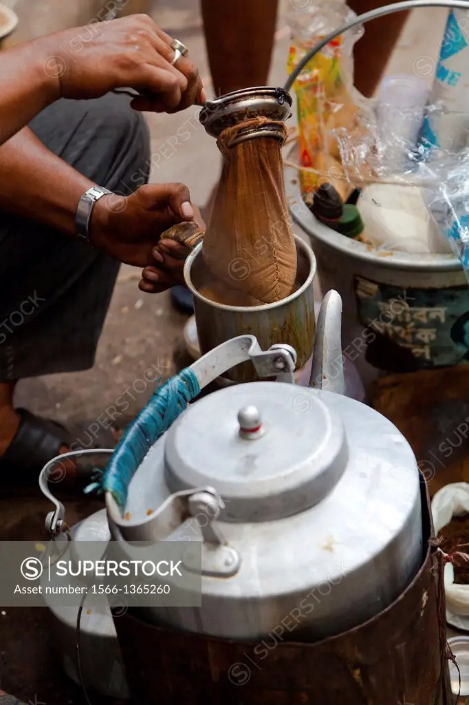 Cooking in the Street in Kolkata, India.
