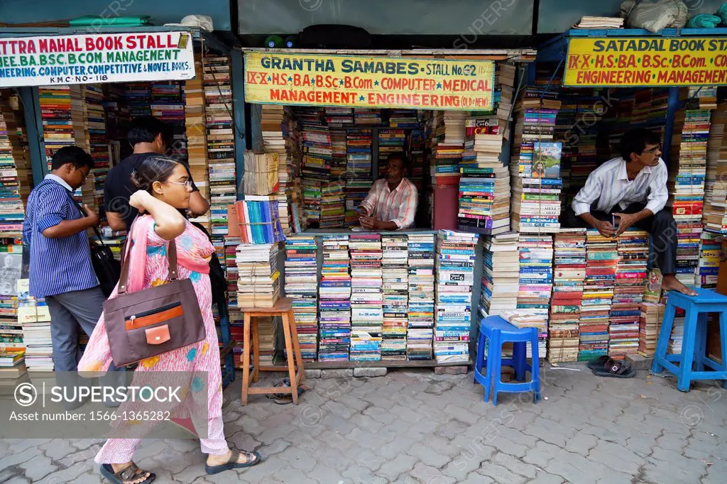 Book Sale in College Street in Kolkata, India.