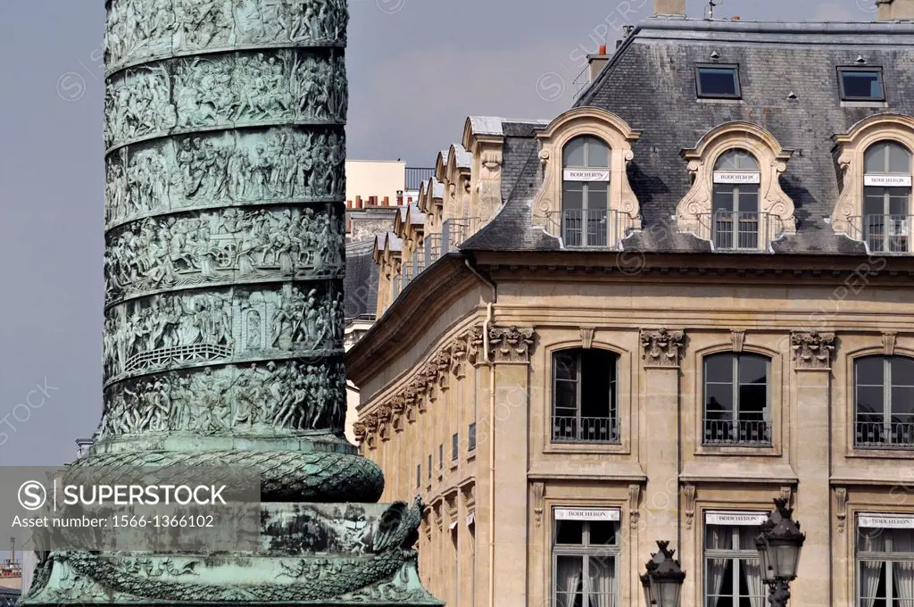 Paris, France, the July Victory Column, Place Vendôme