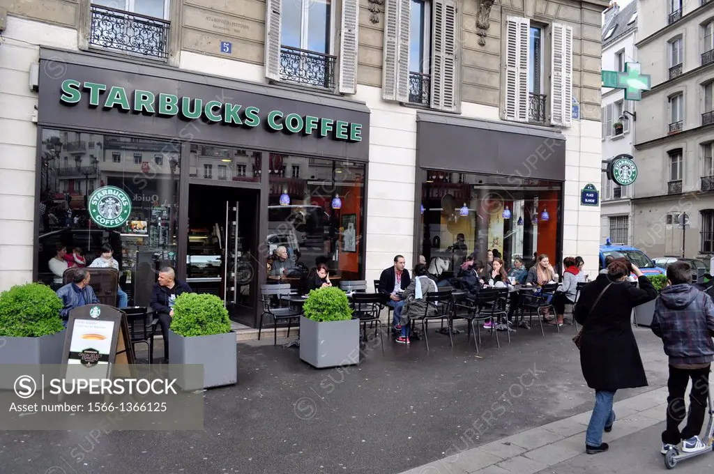 Paris, France, Starbucks Coffee in Pigalle