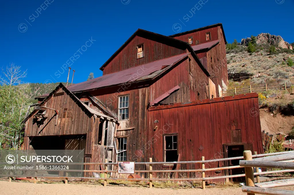 Bayhorse Mill, Bayhorse Town Site, Land of the Yankee Fork State Park, Idaho.