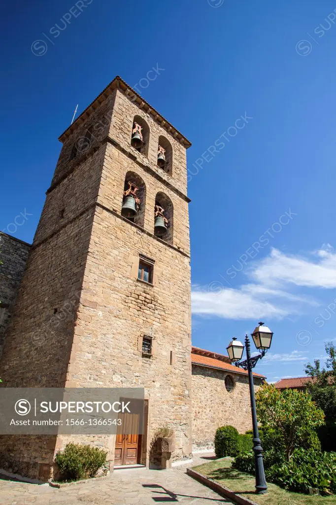 Santa Cilia village in St. James way, Huesca, Spain.