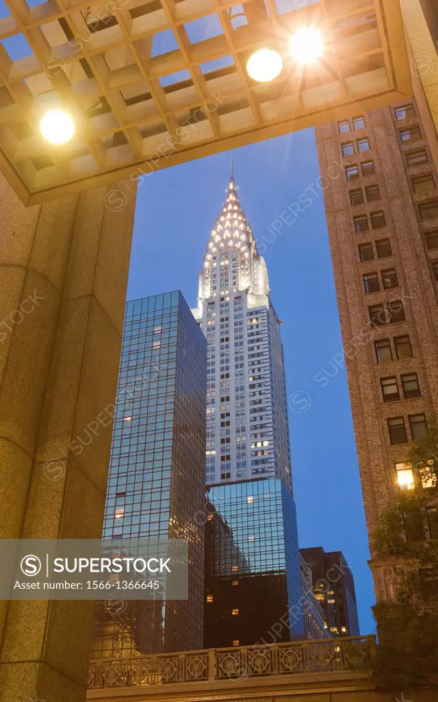 Chrysler building, 42nd Street, Midtown, Manhattan, New York City, New York, USA.